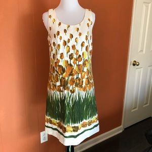 Anna Sui Anthropologie Easter tulip sheath dress